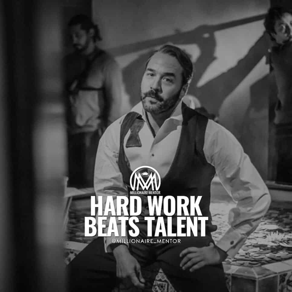 “Hard work beats talent.” - quote