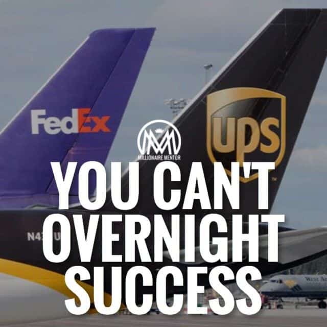 “You can’t overnight success.” - quote