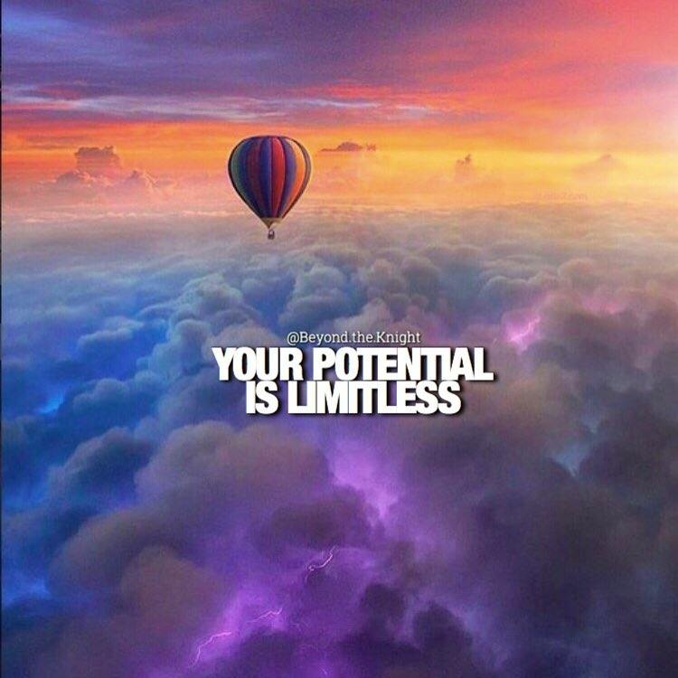 “Your potential is limitless.” - Marie Forleo quote 