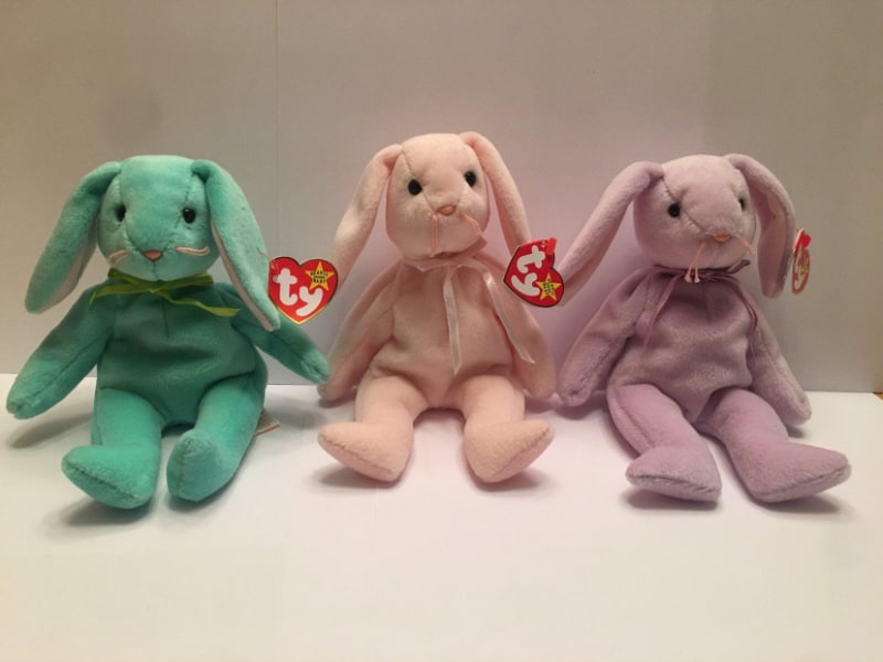 Beanie Babies più costosi-Hippity, Hoppity e Floppity i coniglietti 