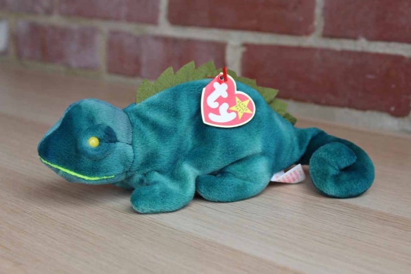 dyreste Beanie Babies-Iggy the Iguana