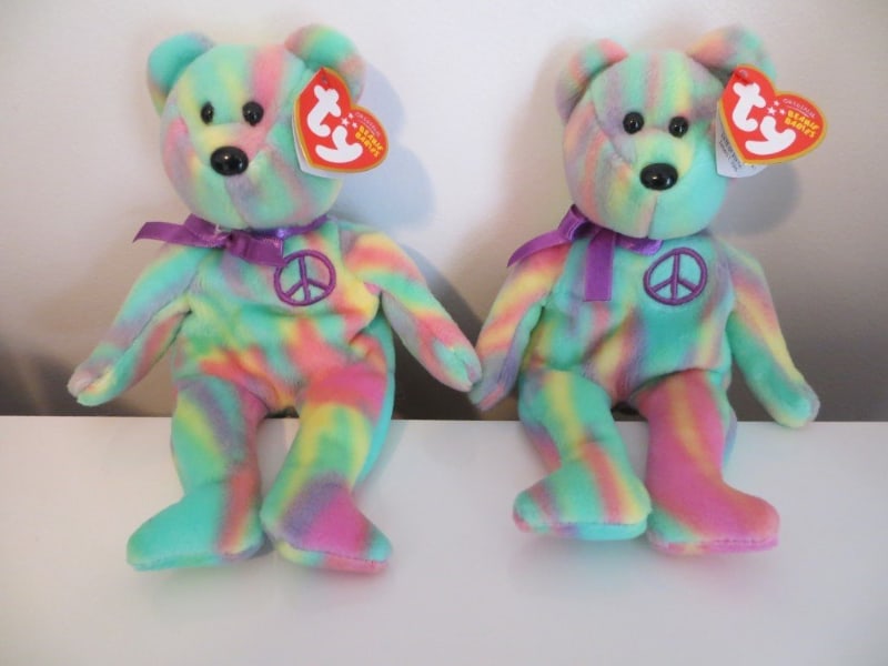 Kallein Beanie Babies-Peace the Bear