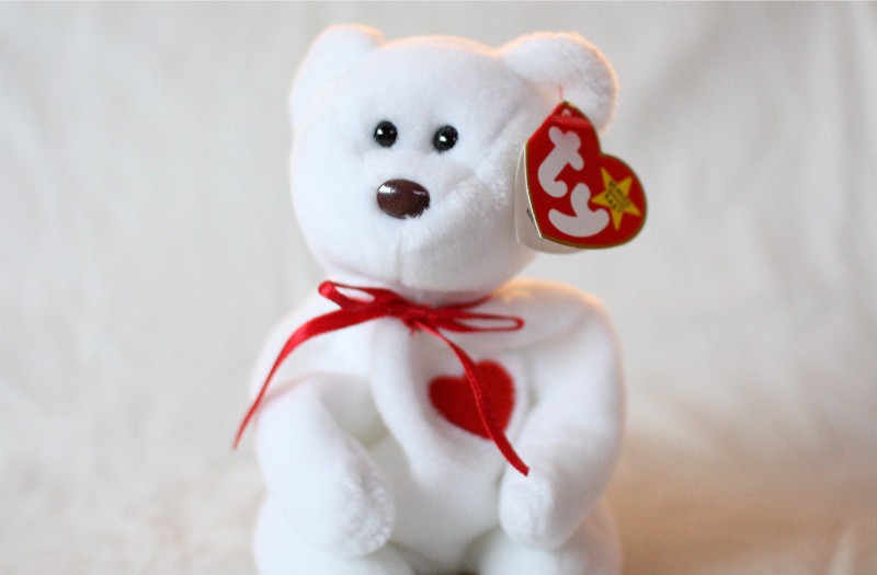 dyreste Beanie Babies-Valentino bjørnen