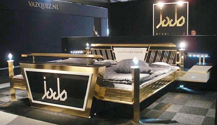 Most Expensive Beds - Jado Steel Style Gold Bed – $676,550