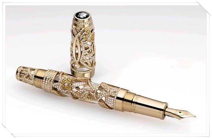 Most Expensive Pens - Limited Edition Boehme Papillion Pen by Montblanc — $230,410