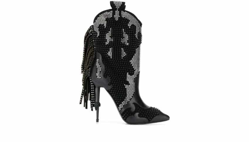 Most Expensive Cowboy Boots in the World - Philipp Plein Embellished Women's Cowboy Boots