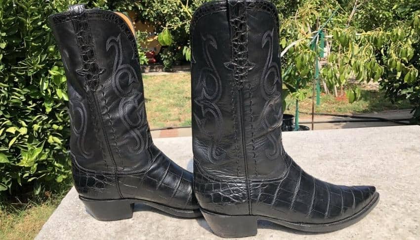 Most Expensive Cowboy Boots in the World - Stallion Black American Alligator Cowboy Boots