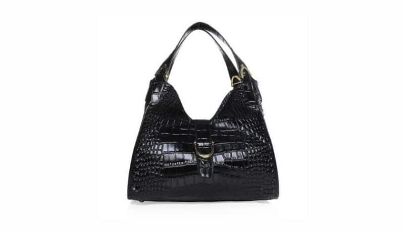 Most Expensive Gucci Items - Soft Stirrup Black Crocodile Shoulder Bag