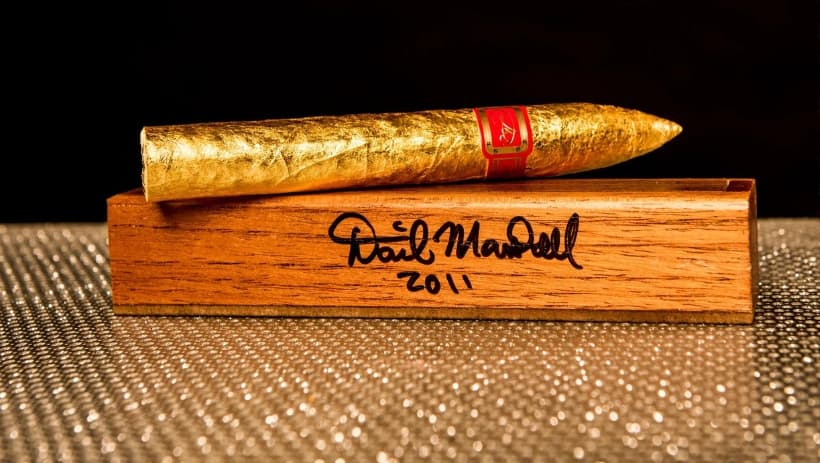 Most Expensive Cigars - Daniel Marshall 24KT Gold Cigar